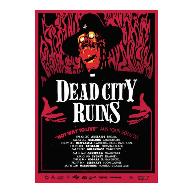 Dead City Ruins - Tour Poster